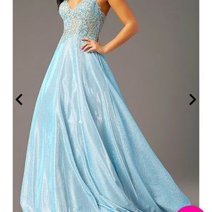 Prom Girl Laced Bodice A-line dress